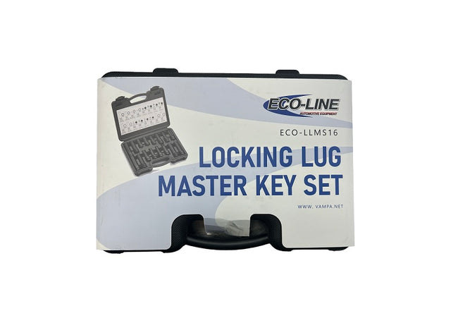 Eco-Line LLMS16 16-Piece Locking Lug Nut Master Key Set