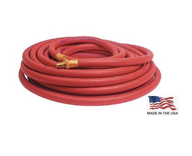 Rema Tip Top 891 Rubber Air Hose 3/8 in. x 50 ft. - 1/4 in. Male NPT (Made In USA)