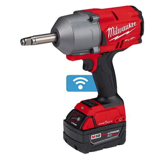 Milwaukee's 2769-22R Extended Shaft 1/2 in. Fuel M18 One-Key High Torque Impact Kit With 2 Batteries & Charger