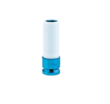 Sunex 284917 Extra Thin Deep Impact Socket 17 mm x 1/2 in. Drive (Blue)