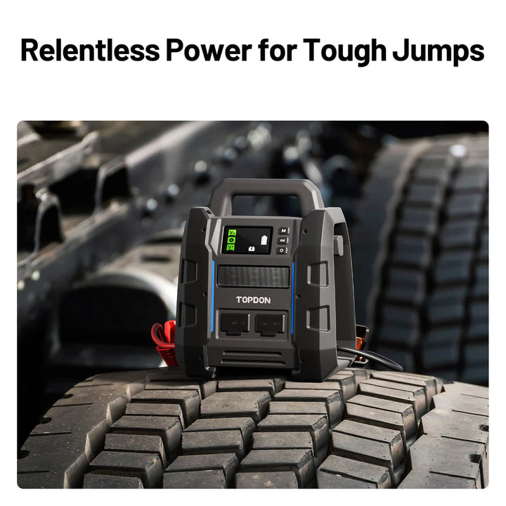 Topdon V4500 PLUS - 2-in-1 4500 Peak Amp Jump Starter & Battery/System Tester vampa.net