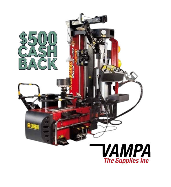 Corghi tire changer Artiglio AM28 Master Autolock Touchless Dual Bead Press Arm Tire Changer 28 in. Clamping vampa.net