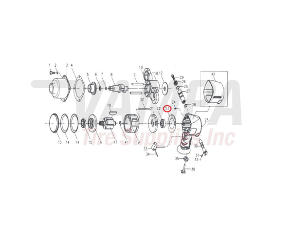 AirCat 303R-020 Replacement Rear Gasket For ARC-1460XL vampa.net