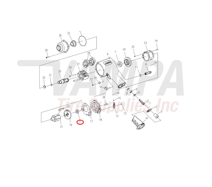 AirCat 96003ZZ Replacement Rear Ball Bearing For ARC-1777 vampa.net