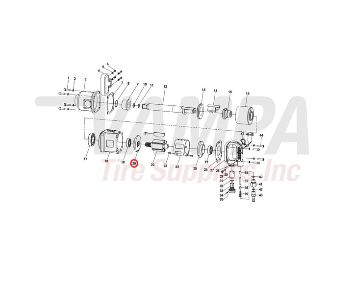 AirCat 979420-1 Replacement Front End Plate For ARC-1994 vampa.net