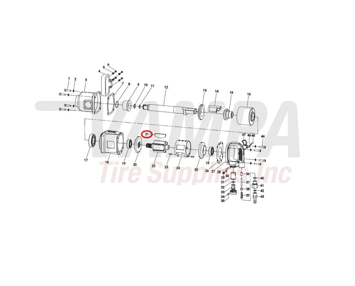 AirCat 979421-1 Replacement Rotor Blades For ARC-1994 vampa.net