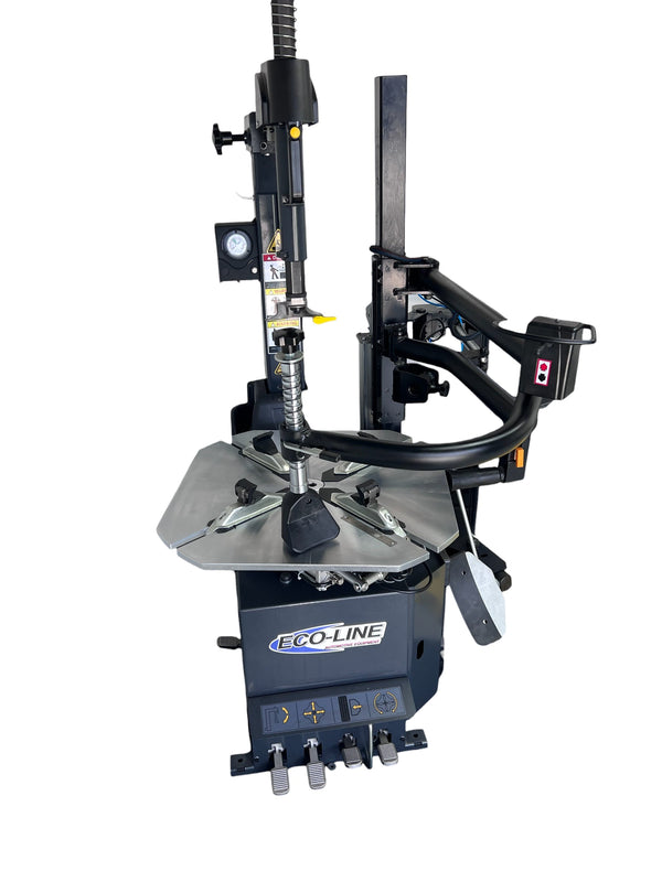 Eco-Line TC3126HA Tilt Tower Tire Changer With Triple Roller Helper Arm 26 in. Outside Clamping vampa.net