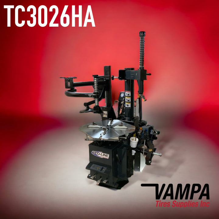 Eco-Line TC3026XHA Swing Arm Tire Changer With Dual Roller & Arm 26 in. Outside Clamping vampa.net