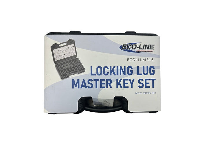 Eco-Line LLMS16 16-Piece Locking Lug Nut Master Key Set vampa.net