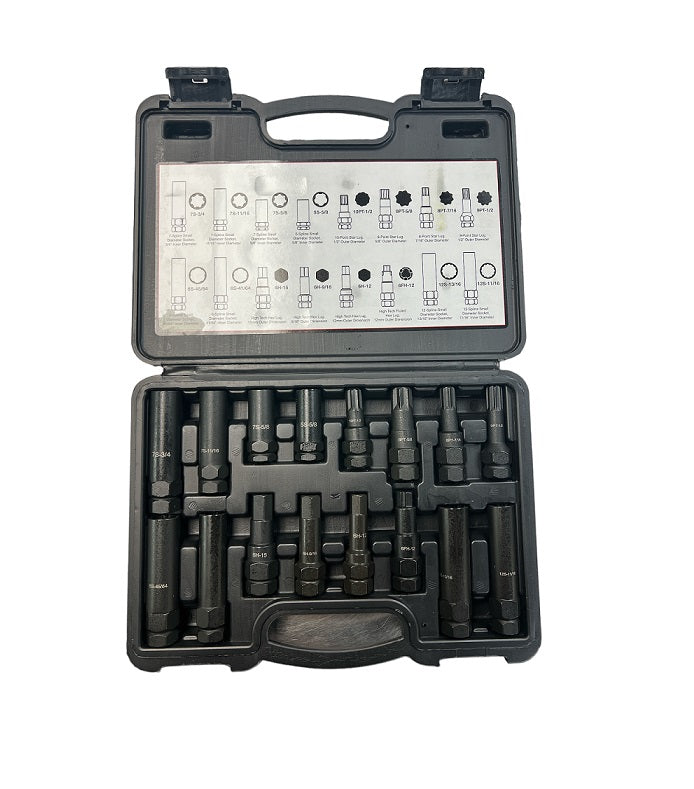Eco-Line LLMS16 16-Piece Locking Lug Nut Master Key Set vampa.net