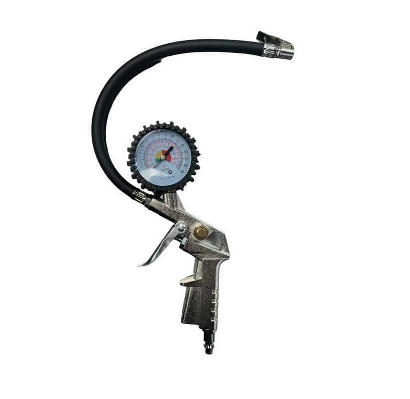 Eco-Line AIG1406 Dial Type Inflator Gauge w/ Hose