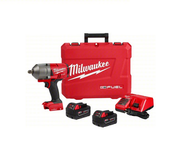 Milwaukee's 2767-22R 1/2 in. Fuel M18 One-Key High Torque Impact Kit With 2 Batteries & Charger