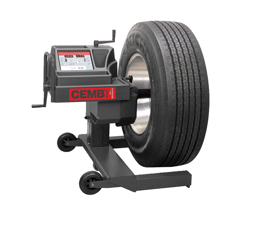 Cemb Cemb USA C206 Heavy Duty Hand Spin Truck Tire 2D Wheel Balancer 30 in ...