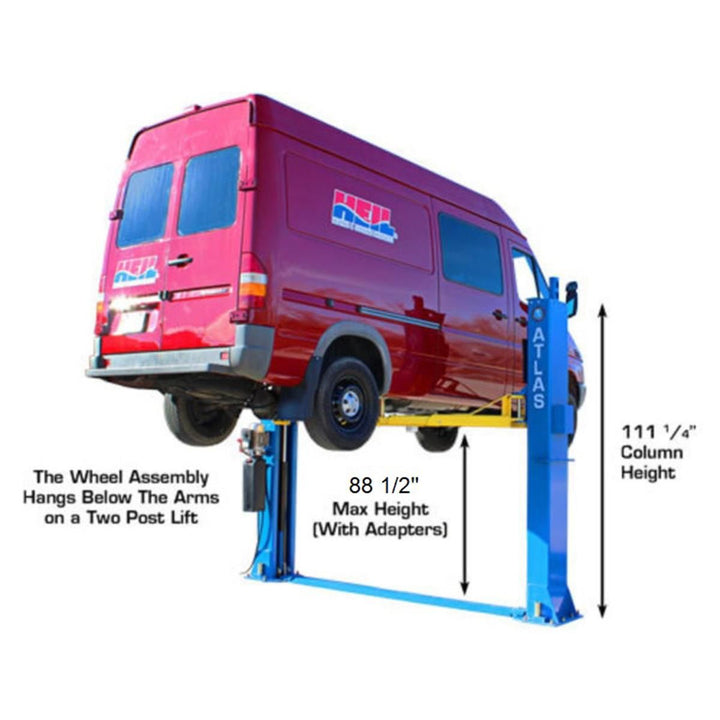Atlas BP12000X Commercial Grade Baseplate 12,000 lb. Capacity 2-Post Lift vampa.net