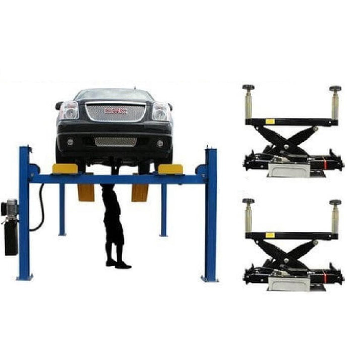 Atlas 414A 14,000 lb. 4 Post Alignment Lift + RJ8 Rolling Jacks Combo vampa.net