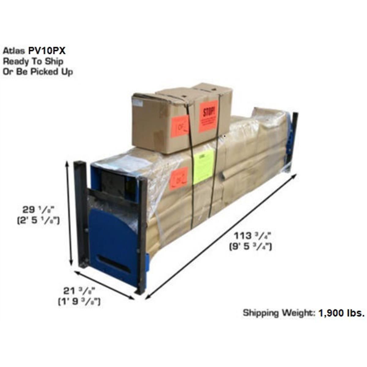 Atlas Equipment PV10PX Commercial Grade Overhead 10,000 lb. Capacity 2-Post Lift