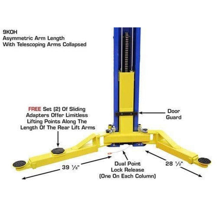 Atlas 9KOHX Overhead 9,000 lb. Capacity 2-Post Lift vampa.net