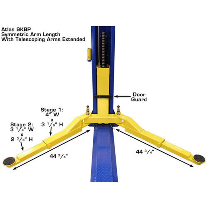 Atlas 9KBPX Baseplate 9,000 lb. Capacity 2-Post Lift vampa.net