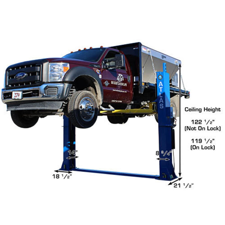 Atlas BP12000X Commercial Grade Baseplate 12,000 lb. Capacity 2-Post Lift vampa.net