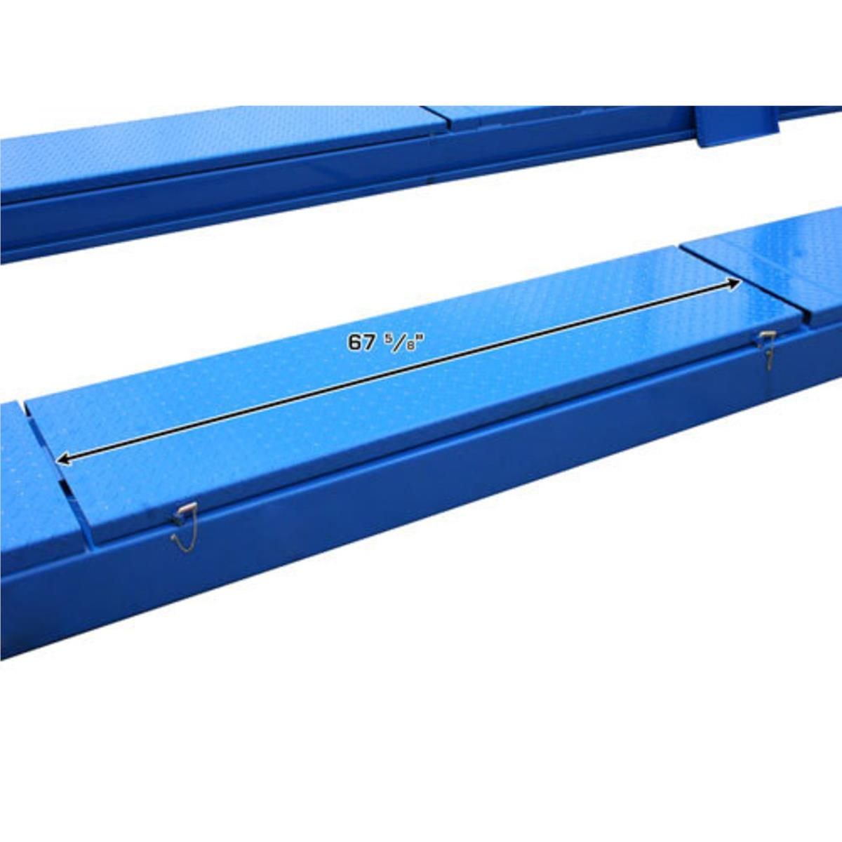 Atlas 414A 14,000 lb. 4 Post Alignment Lift + RJ8 Rolling Jacks Combo