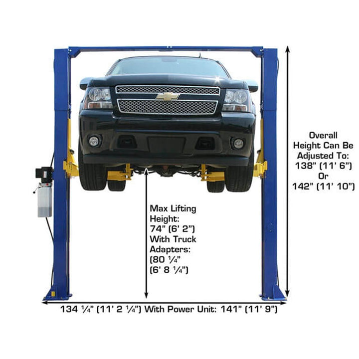 Atlas 9KOHX Overhead 9,000 lb. Capacity 2-Post Lift vampa.net