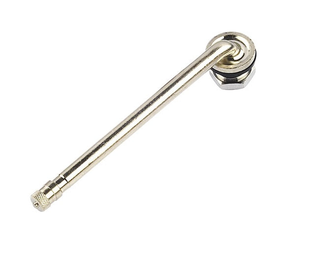 TR 509 Nickel Plated Truck Valve 0.45 + 4.75 in. 90 Deg. Angle (0.625 in. Valve Hole)