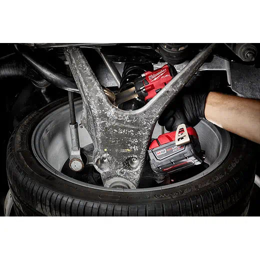 Milwaukee's 2855-22 Short Stubby 1/2 in. Fuel M18 One-Key High Torque Impact Kit With 2 Batteries & Charger