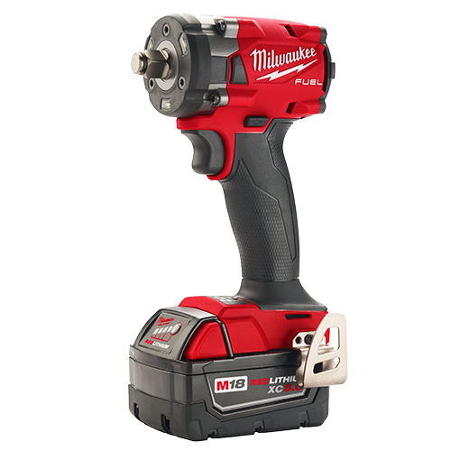 Milwaukee's 2855-22 Short Stubby 1/2 in. Fuel M18 One-Key High Torque Impact Kit With 2 Batteries & Charger