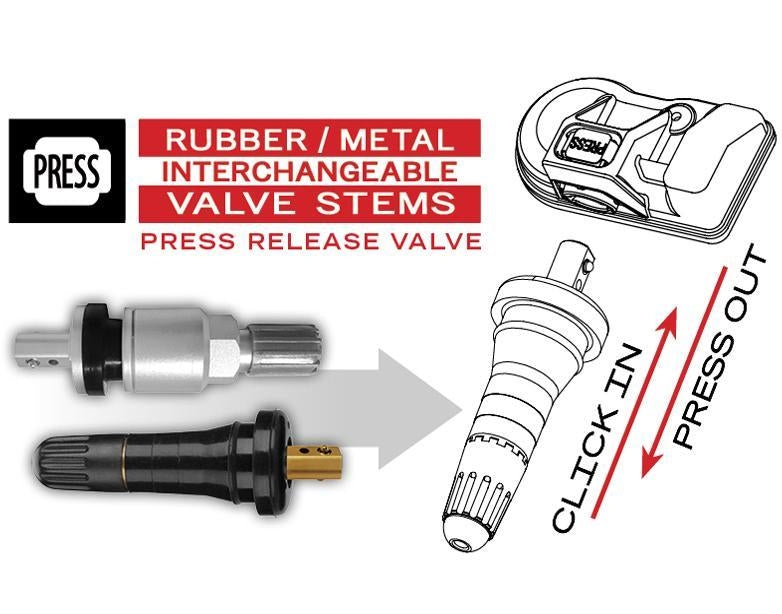 Autel MX-Sensor Metal Valve Replacement Press In 4Pk