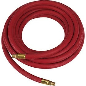 Rema Tip Top 890 Rubber Air Hose 3/8 in. x 25 ft. - 1/4 in. Male NPT (Made In USA)