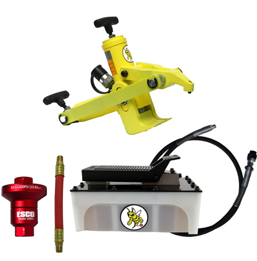 Esco Yellow Jackit 10820 Combi Bead Breaker Kit - 5 Quart Hydraulic Air Pump vampa.net