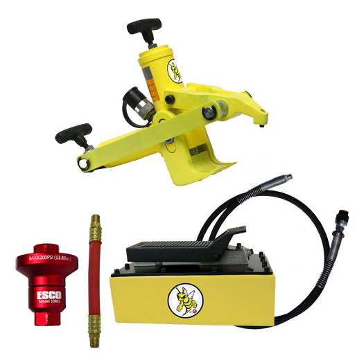 Esco Yellow Jackit 10821 Combi Bead Breaker Kit - 5 Quart Hydraulic Air Pump