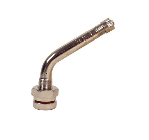 TR 544D Nickel Plated Metric Truck Valve 0.98 + 1.94 in. 60 Deg Angle (9.7 mm Valve Hole) vampa.net