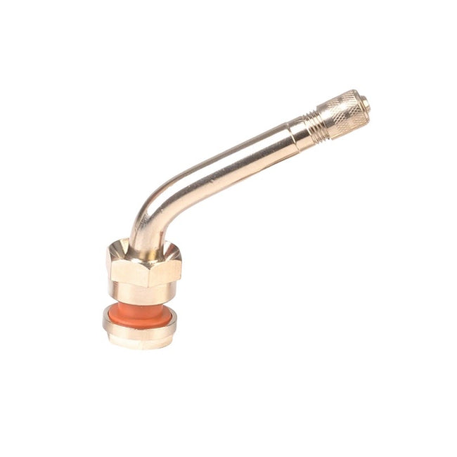 TR 555D Nickel Plated Metric Truck Valve 0.98 + 2.60 in. 60 Deg Angle (9.7 mm Valve Hole)