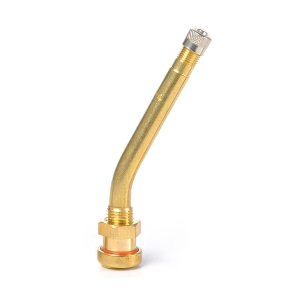 V3-20-4 Brass Metric Truck Valve 1.00 + 2.38 in. 27 Deg. Angle (9.7 mm Valve Hole)