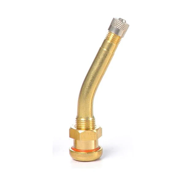 V3-20-5 Brass Metric Truck Valve 1.00 + 1.56 in. 27 Deg. Angle (9.7 mm Valve Hole)